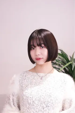 ショート カラー パーマ ヘアアレンジ 🖤小顔ボブ/ウルフ レイヤー🖤山本諒のヘアスタイル