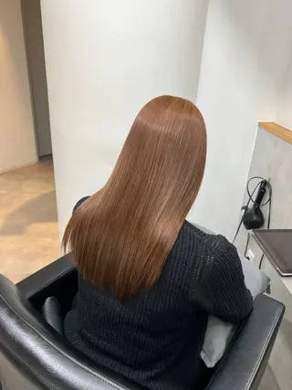 ロング カラー パーマ ヘアアレンジ レイヤー/グレージュ 渋谷表参道/小森波琉のヘアスタイル