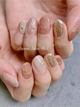 ネイル モチの良さ◉ フィルインネイル♡のネイルデザイン