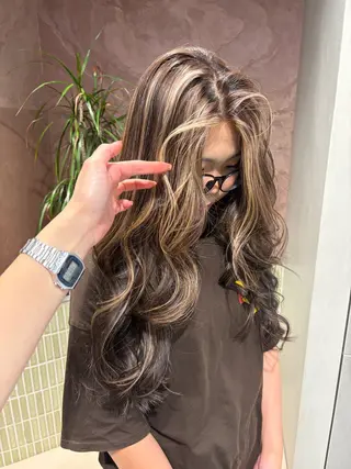 ロング 🩵縮毛矯正/ブリー チ/髪質改善/いつかのヘアスタイル