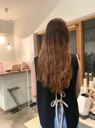 ロング パーマ ヘアアレンジ マツエク・マツパ アイブロウ shoji༄ mikuのヘアスタイル