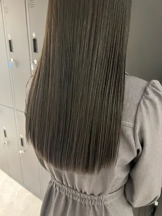 ロング カラー ヘアアレンジ 暗髪カラー🫐 おくだりんかのヘアスタイル