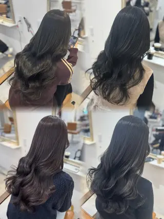 ロング カラー 赤み無し柔らかカラー 【梅田】madokaのヘアスタイル