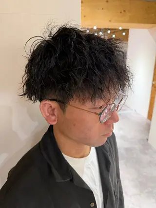 パーマ メンズ パーマ特別価格🔥 宇宙のヘアスタイル