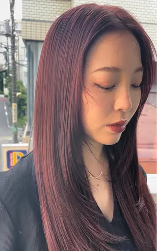 ロング 髪質改善縮毛矯正 専門店のヘアスタイル