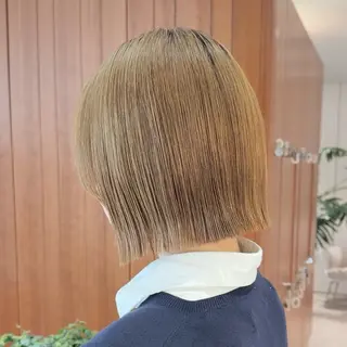 ミディアム カラー 田中航平/渋谷ボブ/ レイヤーボブのヘアスタイル