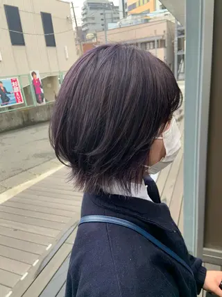 ショート カラー パーマ ヘアアレンジ ハイトーンカラー🤍 山下 優華のヘアスタイル