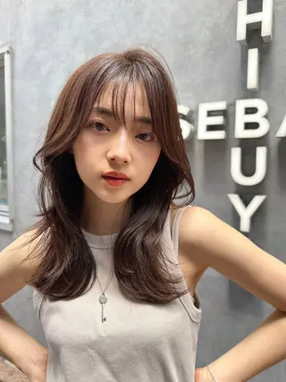 ミディアム 【Zina】⭐︎艶髪 職人⭐︎ハセガワのヘアスタイル