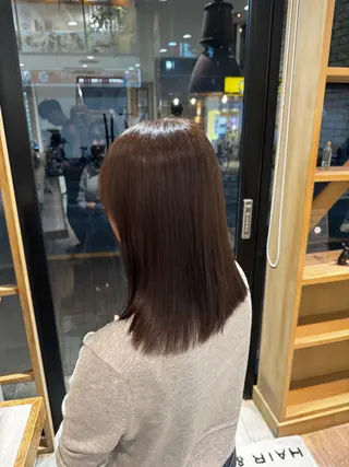 カラー ナチュラルうる艶 カラーミル🌙のヘアスタイル