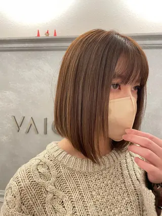 ミディアム カラー 新宿ブリーチ カラー美容師YUGOのヘアスタイル