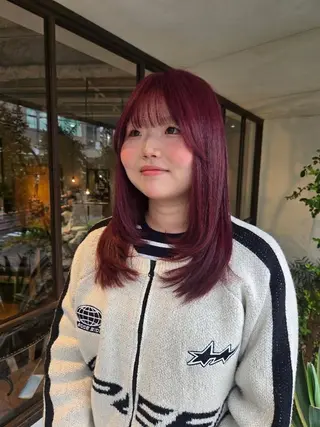 ロング カラー 韓国好き🇰🇷 美容師MIKUのヘアスタイル