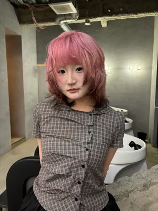 ミディアム カラー デザインカラー /rioのヘアスタイル