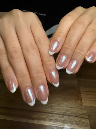 ネイル ユリ🎀長さだし/ パラジェル/持ち込みのネイルデザイン