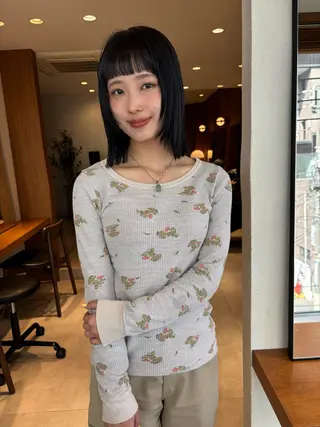 ミディアム カラー 無料カットモデル募集 🌱ひょうがのヘアスタイル