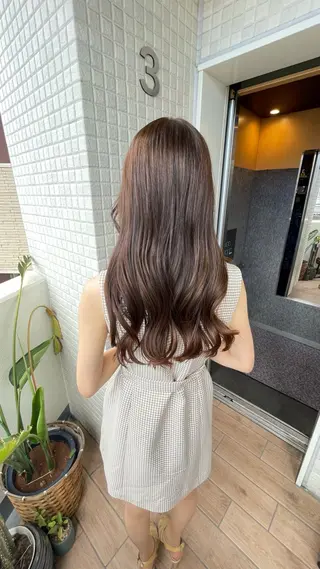 銀座:似合わせカラー オリーブ🫒アレンジのヘアスタイル