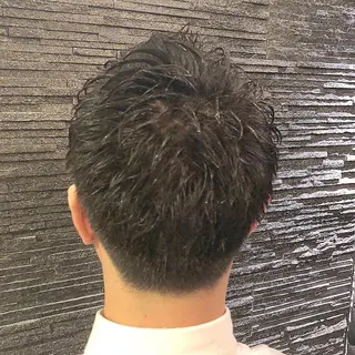 ショート パーマ メンズ 木村 りきのヘアスタイル