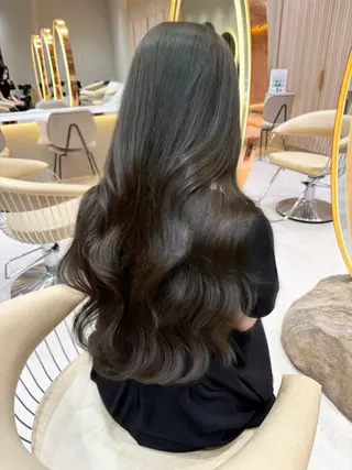 ロング カラー 透明感カラー🤎 中川智帆のヘアスタイル