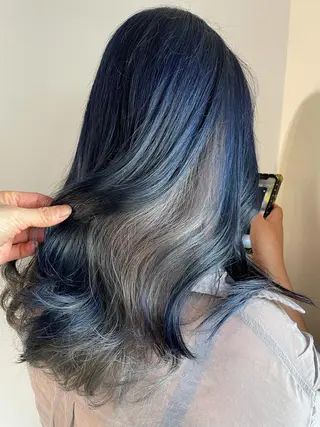 ロング カラー ヘアアレンジ キッズ マツエク・マツパ アイブロウ 透明感カラー/推しカ ラー☁️JURAのヘアスタイル