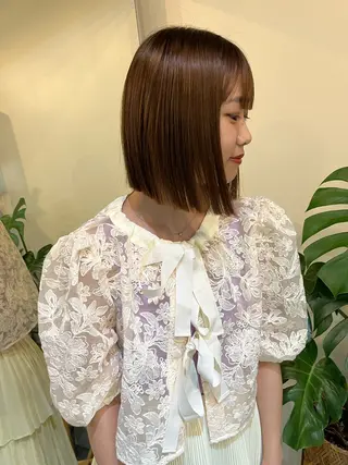 ショート レイヤーカット\ウル フ　chinatsuのヘアスタイル