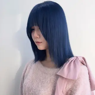 ミディアム カラー ブリーチ×似合わせハ イトーン🍎ののかのヘアスタイル