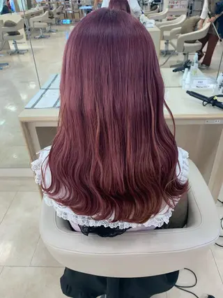 セミロング カラー 暖色/ブリーチカラー 🎀 M i k uのヘアスタイル