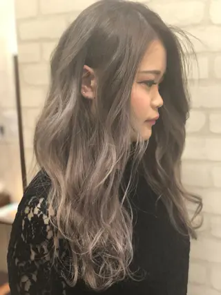 セミロング カラー ヘアアレンジ BREK 袋井店のヘアスタイル