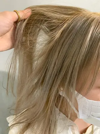 ミディアム カラー パーマ ボブパーマコテ巻き風 パーマNo1深江秀平のヘアスタイル