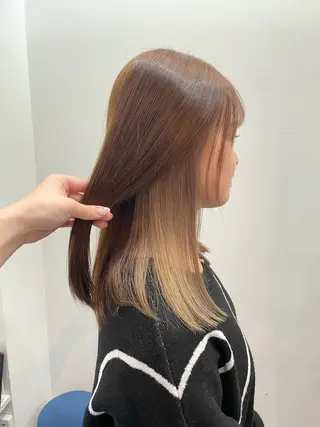 セミロング カラー 🎀 原宿/ブリーチ 🎀 ♡Reina♡のヘアスタイル