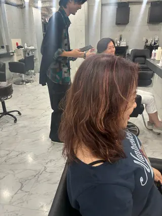 セミロング カラー Endearing 🌟銀座のヘアスタイル