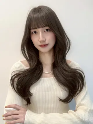 カラー 秋のナチュラル🌿 透明感カラー🍂池袋のヘアスタイル