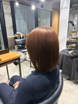 ミディアム カラー ナチュラルカラー/ ワンカラー/あんりのヘアスタイル