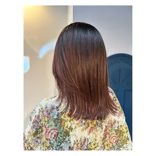 ミディアム カラー 中野 誠子のヘアスタイル