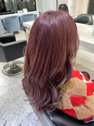 カラー ダブルカラー/透明感 アンジのヘアスタイル