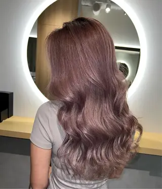 ロング カラー ブリーチ 透明感HIDEのヘアスタイル