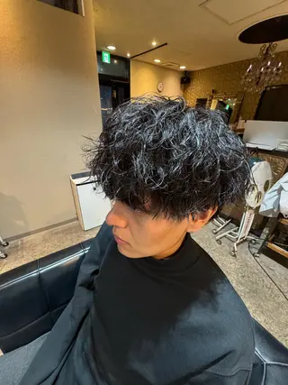 パーマ メンズ 河野 悠のヘアスタイル