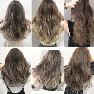 セミロング カラー ヘアアレンジ 【公式】amble luxe池袋東口🩷のヘアスタイル