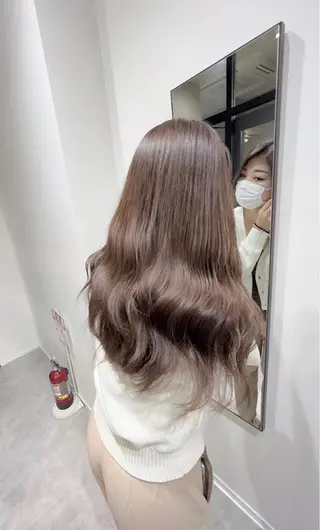 ロング カラー ヘアアレンジ 韓国レイヤー/顔周り 美髪矯正 KAITOのヘアスタイル