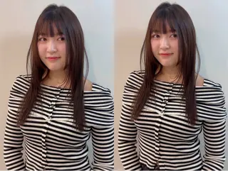 セミロング 髪質改善・水素カラー ARIA(ému)のヘアスタイル