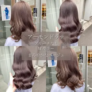 ロング カラー ブリーチなし💗 艶カラー 翔太郎のヘアスタイル