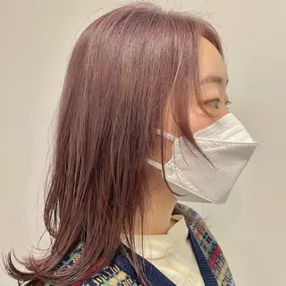 ミディアム カラー ヘアアレンジ 🎀レイヤー 透明感 カラーyuuri🎀のヘアスタイル
