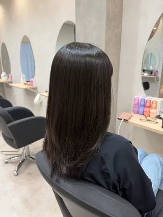 セミロング パーマ 山崎 彩稀のヘアスタイル