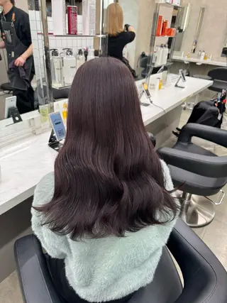 ロング カラー パーマ ヘアアレンジ メンズ キッズ 韓国系🇰🇷🩶 艶暗髪/MEIのヘアスタイル