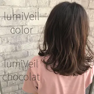 ミディアム カラー Oopsレイヤー 加藤澄都のヘアスタイル