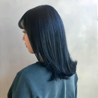 ミディアム カラー ブリーチ&髪質改善 TAIGAのヘアスタイル