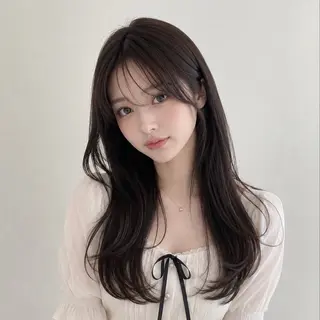 ロング 永田 遥香のヘアスタイル