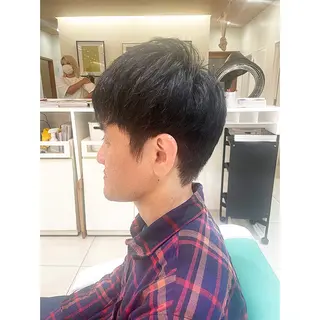 メンズ 前さこ 結衣のヘアスタイル