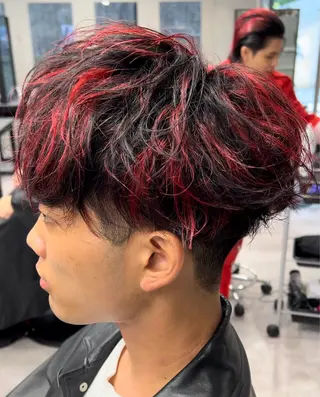 カラー メンズ 長谷川 慈英のヘアスタイル