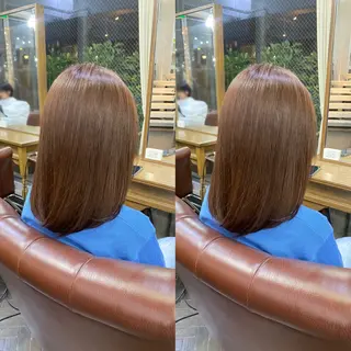 ミディアム カラー 💎ハイトーン/艶 カラー モエカ💎のヘアスタイル