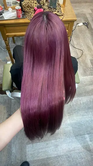 ロング カラー 飯田 雷晟のヘアスタイル