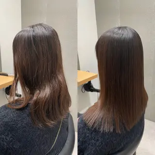 セミロング 髪質改善ヘアケア 艶髪特化/上田のヘアスタイル